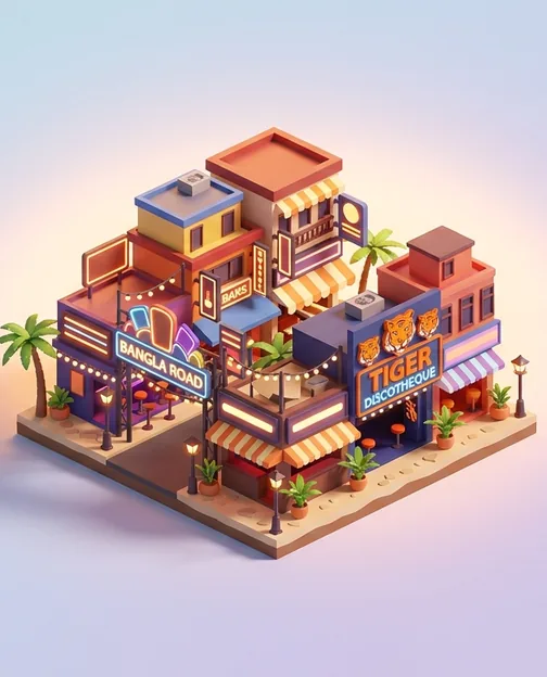 Illustration of Patong Beach