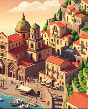 Illustration for 2 Days in Amalfi — Romance