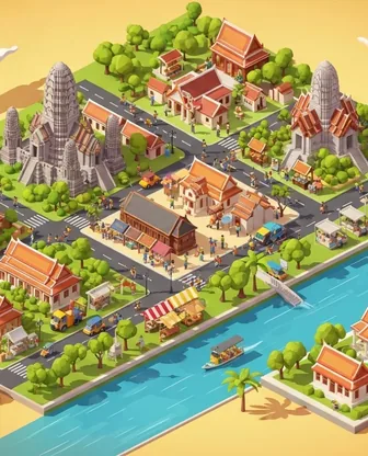 Illustration for 3 Days in Ayutthaya — Culture & History