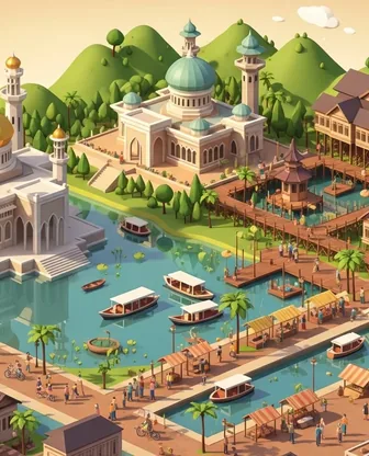 Illustration for 3 Days in Bandar Seri Begawan — First-Timer Highlights