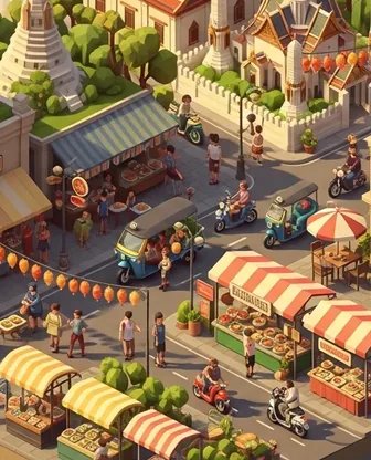 Illustration for 2 Days in Bangkok — Food & Wine