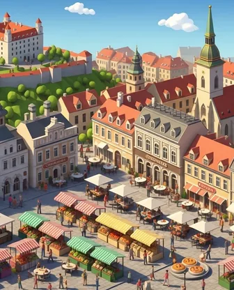 Illustration for 2 Days in Bratislava — Food & Wine