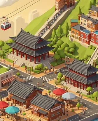 Illustration for 3 Days in Busan — Culture & History