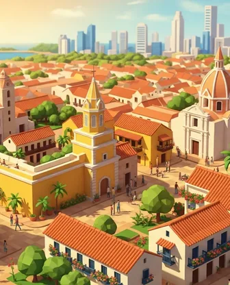 Illustration for 3 Days in Cartagena — Culture & History