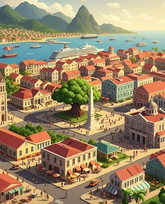 Illustration for 3 Days in Castries — Culture & History