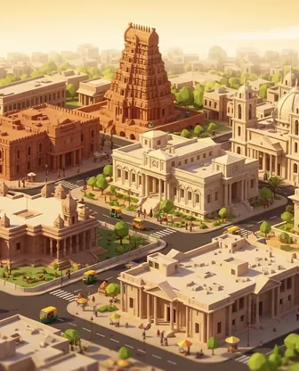 Illustration for 3 Days in Chennai — Culture & History