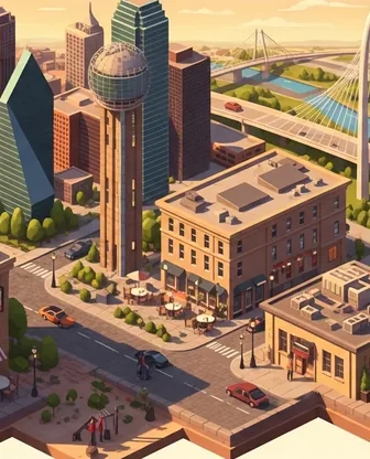 Illustration for 2 Days in Dallas — Romance