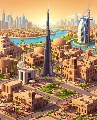 Illustration for 2 Days in Dubai — Romance