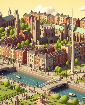 Illustration for 3 Days in Dublin — Family with Kids