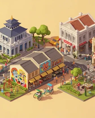 Illustration for 3 Days in George Town — Family with Kids