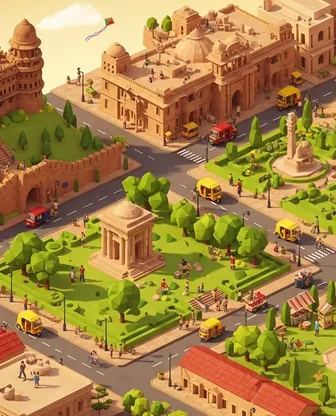 Illustration for 3 Days in Gwalior — Family with Kids