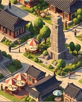 Illustration for 2 Days in Gyeongju — Romance