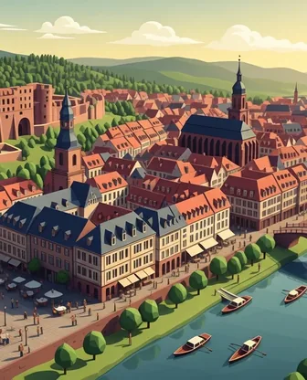 Illustration for 2 Days in Heidelberg — Romance