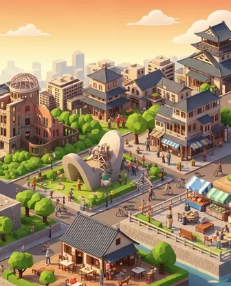 Illustration for 2 Days in Hiroshima — Romance