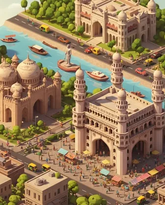 Illustration for 3 Days in Hyderabad — First-Timer Highlights