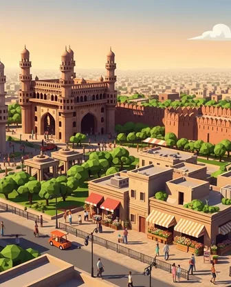 Illustration for 2 Days in Hyderabad — Romantic Getaway