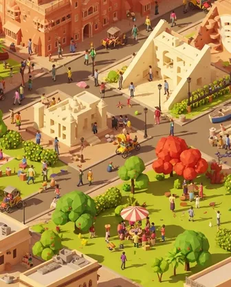 Illustration for 3 Days in Jaipur — Family with Kids