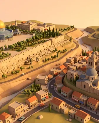 Illustration for 3 Days in Jerusalem — Culture & History