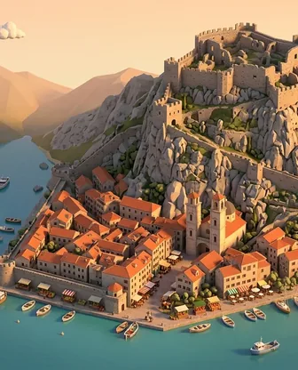 Illustration for 2 Days in Kotor — Food & Wine