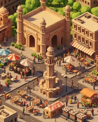 Illustration for 2 Days in Lucknow — Food & Wine