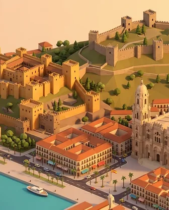 Illustration for 3 Days in Malaga — Culture & History