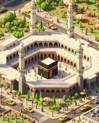 Illustration for 3 Days in Mecca — Family with Kids