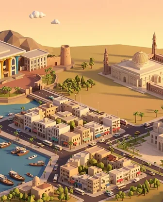 Illustration for 3 Days in Muscat — Culture & History