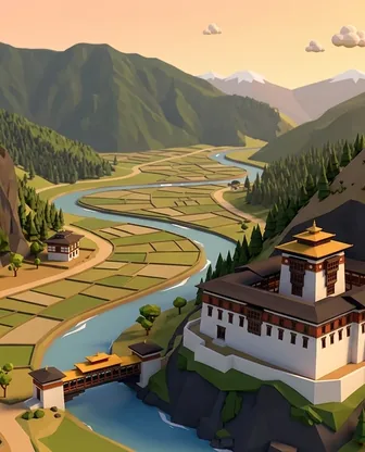 Illustration for 3 Days in Paro — Family with Kids