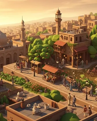 Illustration for 2 Days in Peshawar — Romance