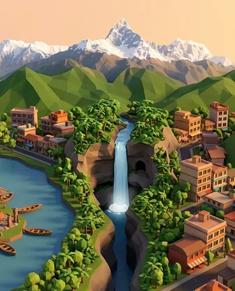 Illustration for 3 Days in Pokhara — Culture & History