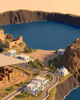 Illustration for 3 Days in Santorini — Culture & History