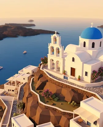 Illustration for 2 Days in Santorini — Romance