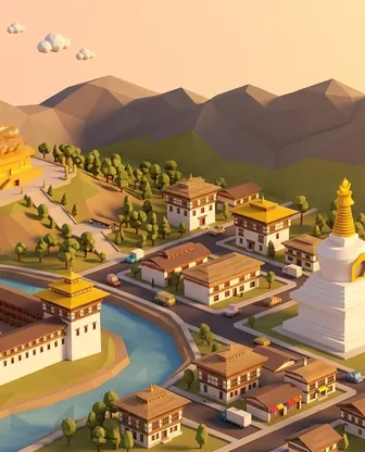 Illustration for 3 Days in Thimphu — Culture & History