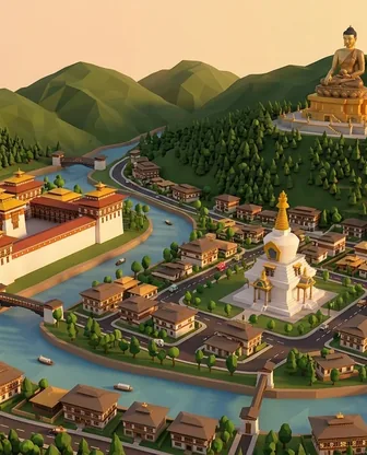 Illustration for 3 Days in Thimphu — First-Timer Highlights