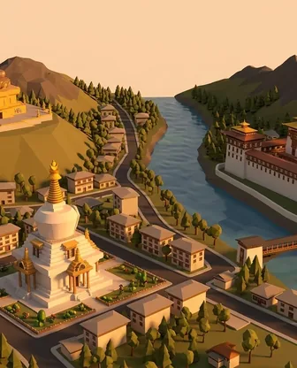 Illustration for 2 Days in Thimphu — Romance